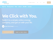 Tablet Screenshot of clickenergy.com.au